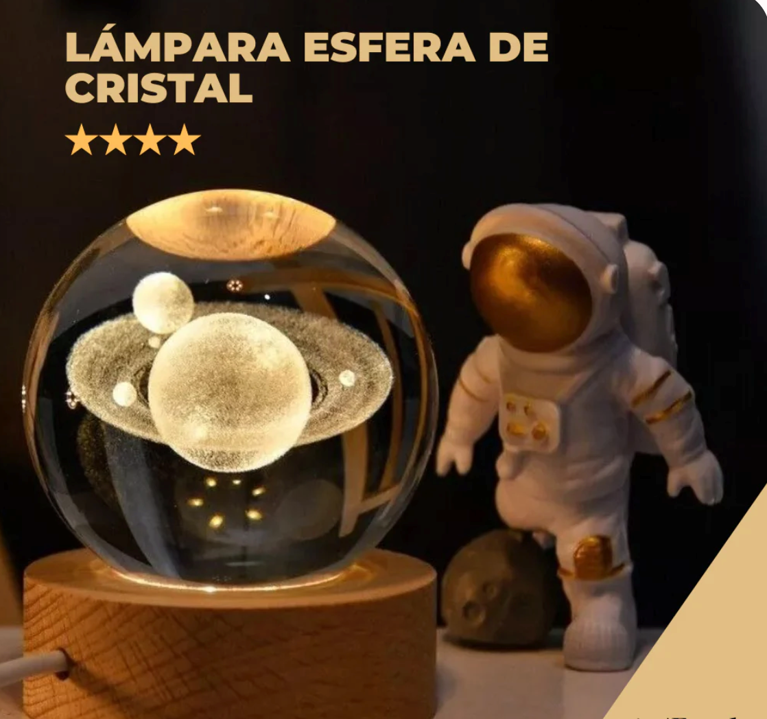 Lampara Esferas de Cristal 3D + Envio Gratis
